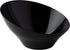 Plasticpro Disposable Angled Plastic Bowls, Round Small Serving Bowls, Heavy Duty Elegant Black, Pack of 8