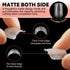 UNA GELLA Short Square Nail Tips, Pre-buff Soft Gel X Matte False Nails, 504Pcs in 15 Sizes