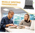 Home Braille Writing Tool for Beginners Durable Line Cell Fingerboard with Braille Characters Learning Aid for Visually