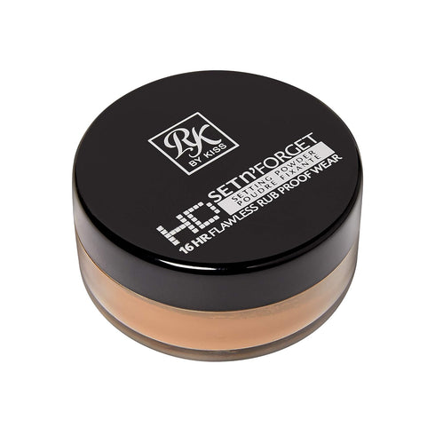 Ruby Kisses Loose Setting Powder, 0.4oz, Weightless, Smooths, Mattifying Finish, Pure Silica Mineral Powder (Rich)