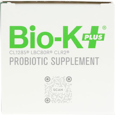 Bio-K + Extra Care Probiotic Supplement Capsules for Adult Men and Women, 80 Billion Active Bacteria, 20 Capsules/Box
