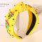 Mexican Headband for Women, Beaded Fiesta Knotted Headband with Rhinestone Crystal for Cinco De Mayo (Avocado 2)