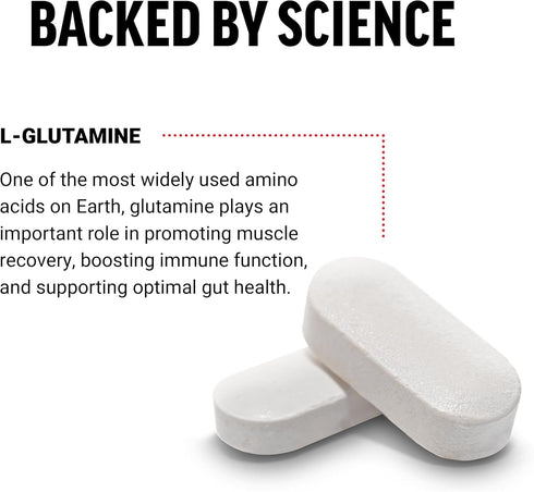 FORCE FACTOR L-Glutamine 1000mg Tablets, 100 Tablets, Muscle Recovery and Immunity Support
