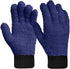 MIG4U Microfiber Gloves - Washable Dusting Gloves for House Cleaning - Blind Cleaner Duster Tool (Navy, S/M)