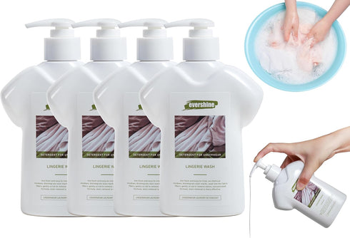 Lingerie Detergent, Double Concentrated Lady Scented Delicate Underwear Cleaning Liquid - 10.14 Fl Oz (4, Cananga