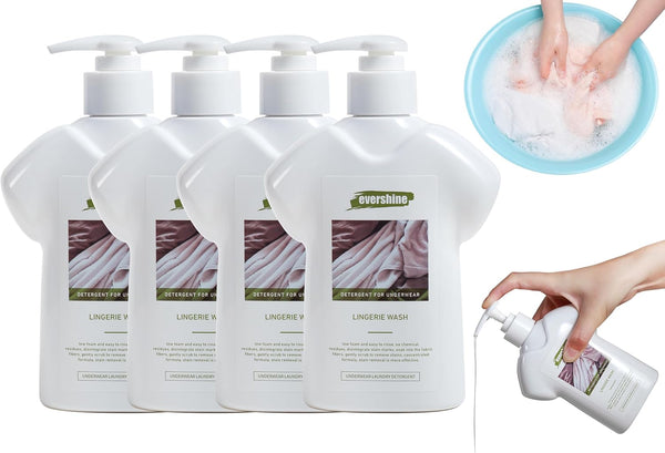 Lingerie Detergent, Double Concentrated Lady Scented Delicate Underwear Cleaning Liquid - 10.14 Fl Oz (4, Cananga