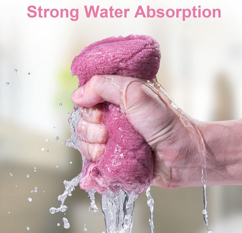 20 Packs Kitchen Cloth Dish Towels, Nonstick Oil Fast Drying Washcloths, Highly Absorbent Cleaning Clothes