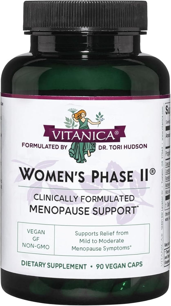 Vitanica Women's Phase II Menopause Support, Vegan, 90 Capsules