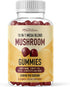 Mushroom Gummies 60ct, 10-in-1 Blend with Lions Mane, Turkey Tail, Reishi, Chaga, Cordyceps, Maitake & More