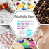 Travel Containers for Toiletries - Plastic Cream Jars TSA Approved, 8 Pack 2oz Refillable Travel Bottles
