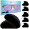 GMS Optical 1.8mm Reg-Thin/13mm Short Length, Small Adhesive Contoured Silicone Eyeglass Nose Pads, 5 Pair, Black