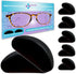 GMS Optical 1.8mm Reg-Thin/13mm Short Length, Small Adhesive Contoured Silicone Eyeglass Nose Pads, 5 Pair, Black