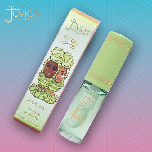 Juvia's Place Magic Lip Oil Honeydew, Hydrating Plumper Lipgloss for Dry Lips, Vitamin E Fruit Extract