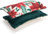 DEMDACO Poinsettia Red and Green 5 x 3 Inch Cotton Christmas Kitchen Sponge Set of 2 by DEMDACO