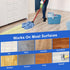 Microfiber Mop Cloth Heads Replacements: One Mop Handle with Two Blue Microfiber Cloth Heads Compatible with All