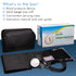 Professional Black Large Adult Size Blood Pressure Machine, Aneroid Sphygmomanometer, Manual Emergency BP Monitor with