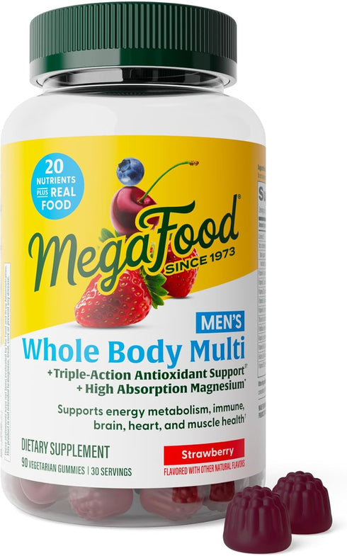 MegaFood Mens Whole Body Multivitamin Gummies - Multivitamin For Men - Vitamin