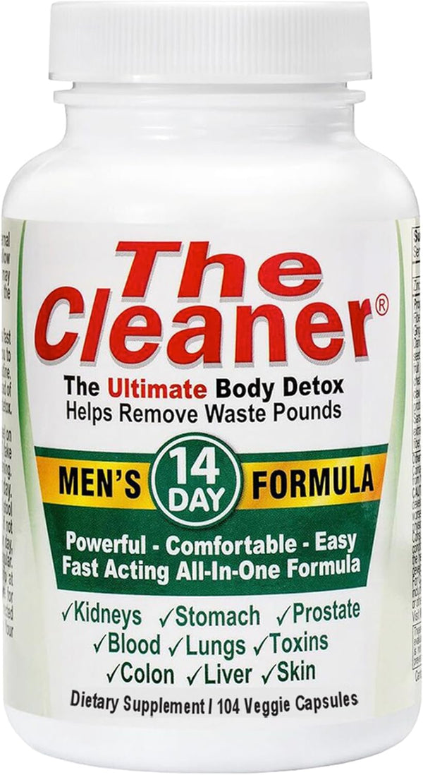 The Cleaner Detox by Century Systems, 14-Day Complete Internal Cleansing Formula, 104 Vegetarian Capsules