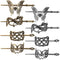 Viking Metal Hair Clips: 8-Pack Vintage Hair Sticks for Buns Silver Gold Retro Celtic Hair Accessories