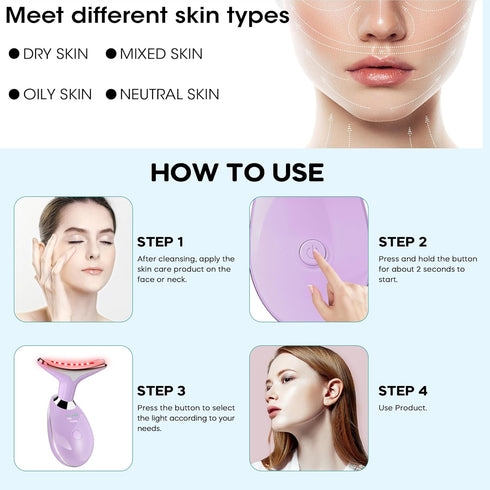 Portable Facial Massager Wand for Neck and Skin Care