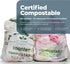 Pack 3 13 70 Count Matter Compostable Variety Gallon and Gallon Kitchen Trash Bags with Drawstring, Unscented, Durable