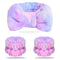 WSYUB Spa Headband and Matching Wrist Bands, Fuzzy Skincare Bow Headbands for Face Washing