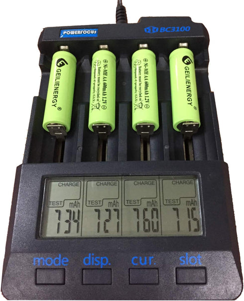 AA Solar Light Batteries NIMH 600mAh 1.2V Double A Rechargeable for Garden Lawn Landscaping Solar Lights (12Pcs)