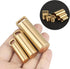 Brass Seals Bottles Keychain,Portable Waterproof Pill Case Key Chain, Mini Canister Medicine Capsule Bottle Pill Container for Outdoor Camping & Travelling EDC Tool, Medium