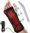 Wrist Thumb Brace Heating Pad for Arthritis Relief - Heated Wrap for Sprains, Trigger Thumb, No Battery (L)