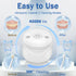 Ultrasonic Retainer Cleaner Machine, 45kHz Deep Cleaning for Dentures, Aligners, Mouth Guards, 200ML Portable