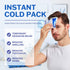 25 Pack Instant Cold Packs - Disposable Ice Packs for Injuries, Pain Relief, Swelling, Inflammation, Sprains, Toothache