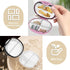 VirgoCCY 6 Travel Pill Organizer, Compartments Portable Pill Case, Luxury Plating Design, Weekly Pill Organizer