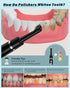 Tooth Polisher, Rechargeable Whitening Kit for Teeth Cleaning, 3 Tooth Polish Paste, 5 Brush Heads, LED Light, At-Home