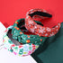 NVENF Festive Holiday Headband for Women, Halloween Christmas Thanksgiving New Year Knotted Hair Accessories
