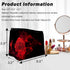 Waterproof Makeup Bag for Purse, Funny Abstract Red Rose Cosmetic Bags for Women, Travel Toiletry Pouch