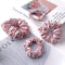 MTSNOO 100% Pure 22 Momme Mulberry Silk Scrunchies for Hair & Sleep, 4 Pack, Rosy Pink