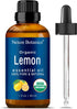 Organic Lemon Essential Oil - 30 ml Natural, Pure Organic Lemon Oil for Diffuser, Aromatherapy, Skin, Hair Care