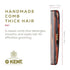 Kent R9T All Coarse Hair Detangling Comb, Wide Teeth, Handmade in England