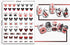 Valentine Day Nail Art Stickers - 3D Self Adhesive Romantic Love Heart Nail Decals for Women Girls DIY Manicure