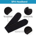 Whaline Spa Facial Headband, Terry Cloth Adjustable Towel for Face Washing, Shower, 3 Pieces (White, Black, Gray)