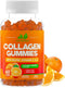 Collagen Peptides Gummies with Biotin, Vitamin C & E for Hair, Skin, Nails & Joints, 60 Gummies, Gluten-Free