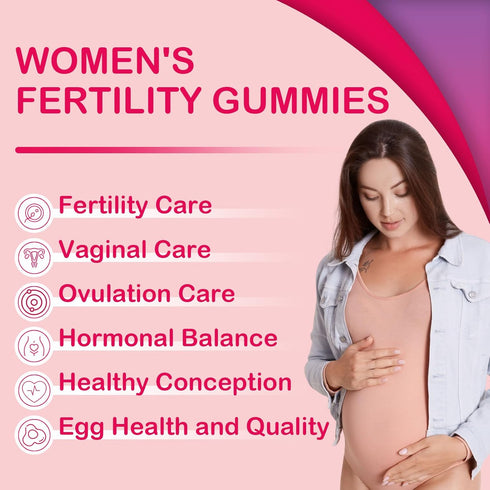 Tbivfller 60 Gummies Fertility Supplements for Women, Prenatal Vitamins with Myo-Inositol & D-Chiro Inositol, Folate