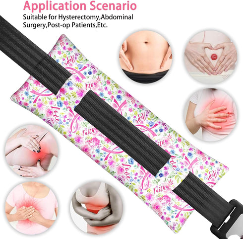 Mastectomy Pillow, Hysterectomy Pillow, Heart Pillow after Heart Surgery, Port Pillows for Chemo Patients Seatbelt C