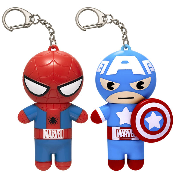 Lip Smacker Marvel Keychain Lip Balm for Kids - Spiderman & Captain America
