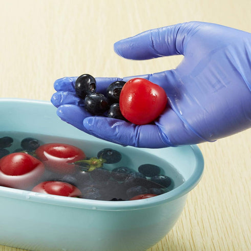 Kids Disposable Nitrile Gloves: Latex Free, Powder Free for Crafting, Painting, Cooking, Cleaning - 100 PCS