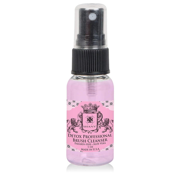 SHANY DETOX Professional Makeup Brush and Sponge Shampoo, Paraben Free, Vegan, 1oz