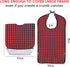 Oulisen 3 Pcs Adult Bibs For Men Women Washable Reusable Waterproof Large Bibs For Adult, Clothing Protector With Crumb