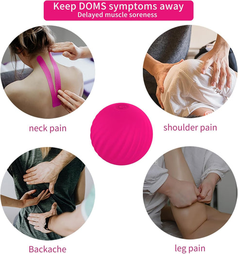 Kelemeida Handheld Portable Massage Electric Vibrating Waterproof Balls for Myofascial Release, Trigger Point Therapy