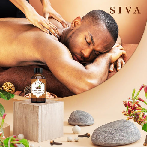 Siva Clove Bud Essential Oil - 1 Fl Oz - Natural Oil for Diffuser, Face, Skin Care, Aromatherapy, Massage