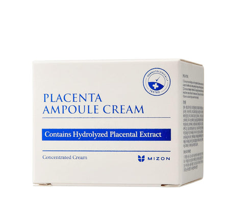 MIZON Placenta Ampoule Cream, Free of Parabens Highly Concentrated, Skin Renewal, Skincare, healthy skin, wrinkle care (1.69 fl oz)
